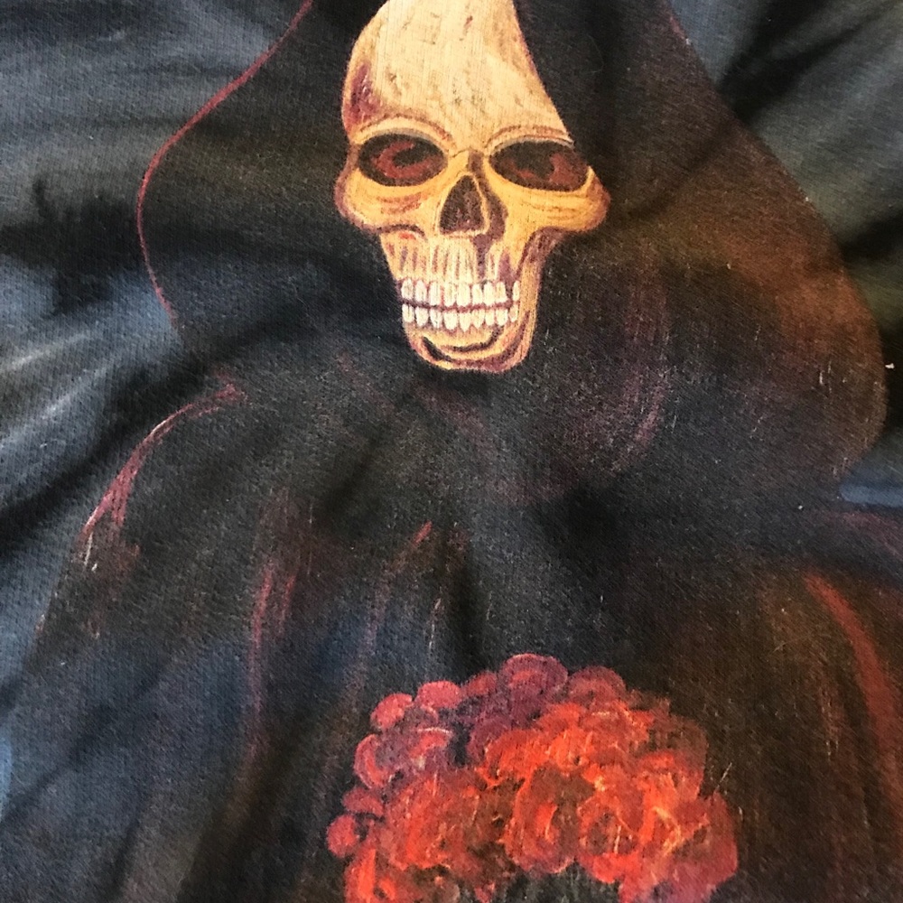 Tie Dye Yeezus Reaper Rose Hoodie - Picture 4 of 6